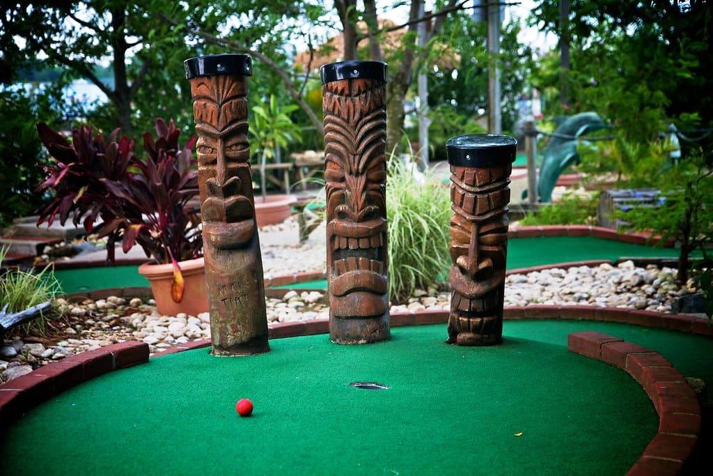 Outdoor mini golf masks